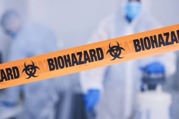 Professional Biohazard Cleanup technician working in Secaucus, NJ